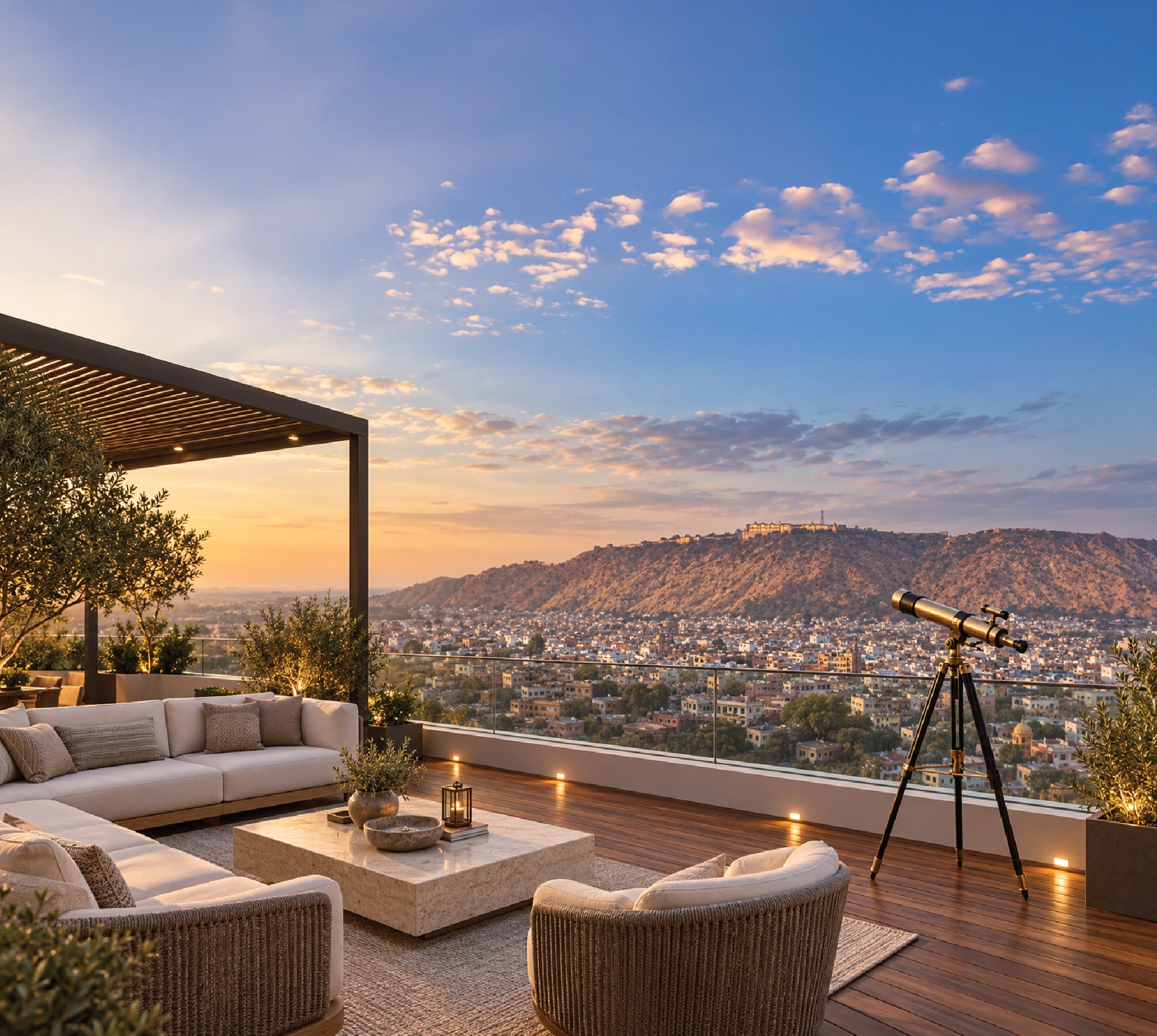 Pink Oaks Rooftop Views & Lifestyle