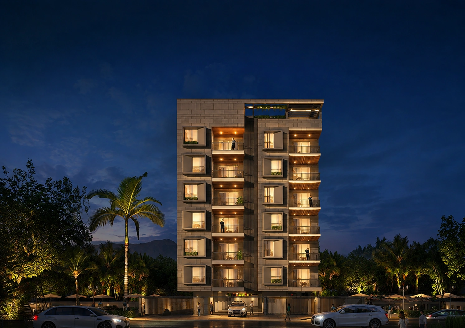 Pink Oaks Boutique Residences with Nahargarh Twilight View
