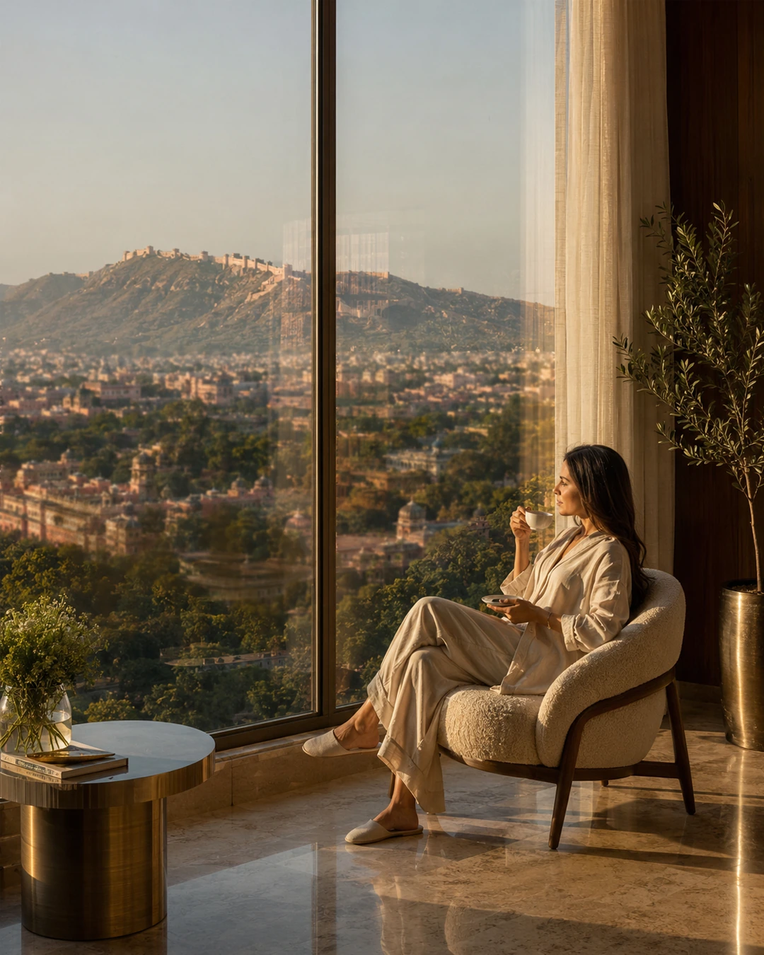 Living Spaces with Fort Views
